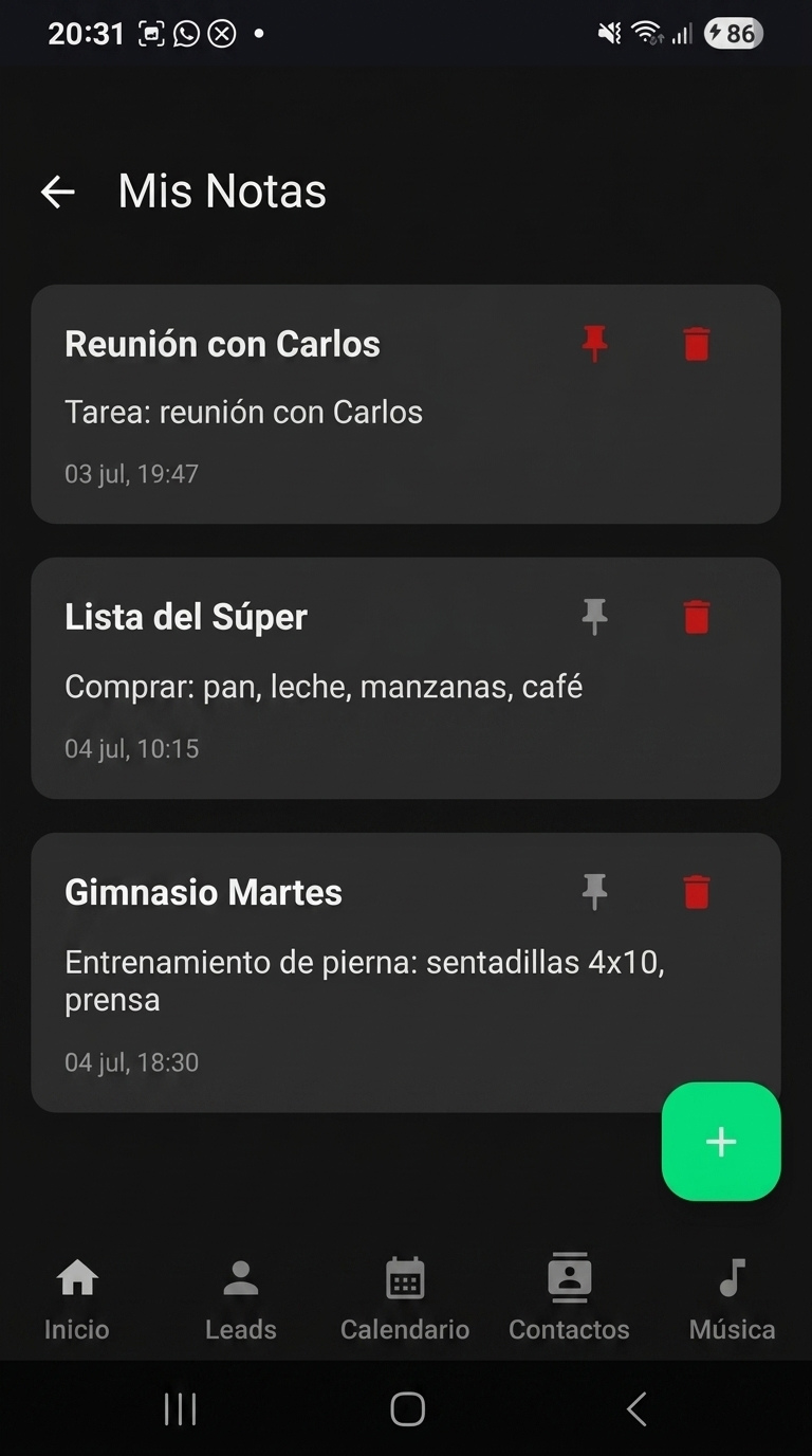 Nota creada por voz